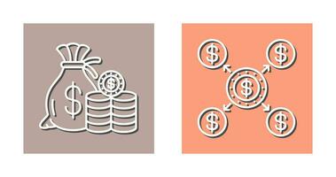 Saving and Distribution Icon vector