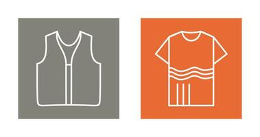 Swimming Vest and Accessory Icon vector