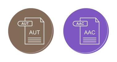 AAC and AUT Icon vector