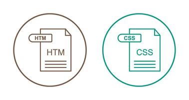 htm y css icono vector