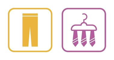 Trousers and Three Ties Icon vector