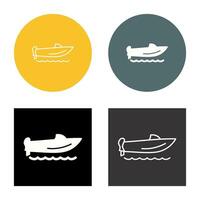 Speed Boat Vector Icon