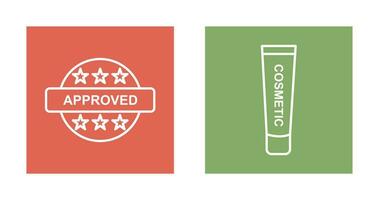Approved and Creem Icon vector
