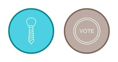 Tie and Vote Link Icon vector