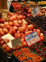 Fresh vegetables on display photo