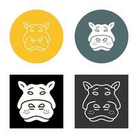 Hippo Vector Icon