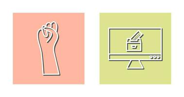 Power fight and Online Vote Icon vector