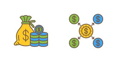 Saving and Distribution Icon vector