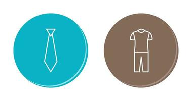 Tie and Pyjamas Icon vector