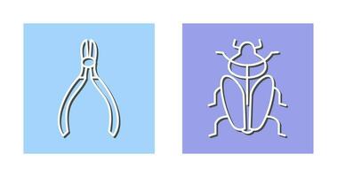 Cutter and Insect Icon vector