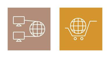 Internet Connectivity and Global Icon vector