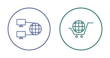 Internet Connectivity and Global Icon vector