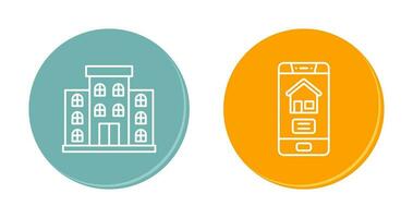 Apartment and Application Icon vector