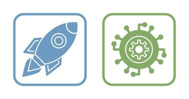 Launch and Progress Icon vector