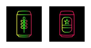 Beer Can and beerage Icon vector