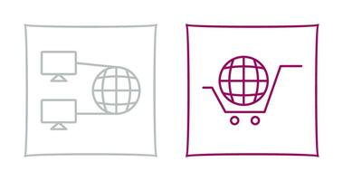 Internet Connectivity and Global Icon vector
