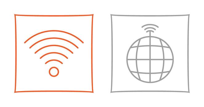 Signal on User and global Signals Icon vector