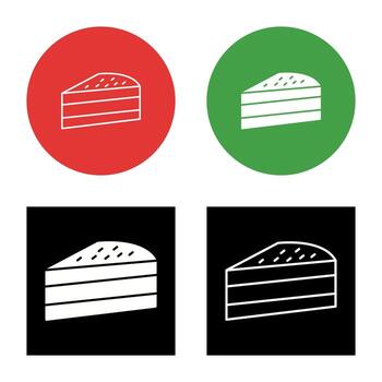 Cake Slice Vector Icon