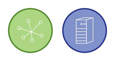 Internet and Server Network Icon vector