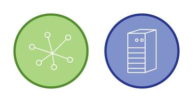 Internet and Server Network Icon vector