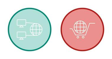 Internet Connectivity and Global Icon vector