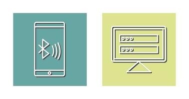Connected Device and Corrupted data Icon vector