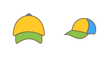 gorra y sombrero icono vector