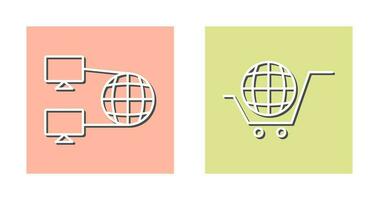 Internet Connectivity and Global Icon vector