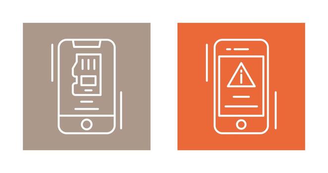 memoria y error icono vector