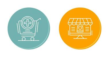 Add to Cart and Online Shopping Icon vector
