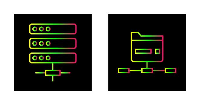 Server and Network Icon vector
