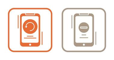 Restart and Remove Icon vector
