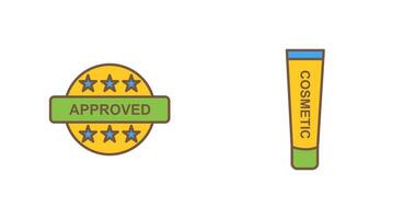 Approved and Creem Icon vector