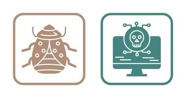 Bug and Virus Icon vector