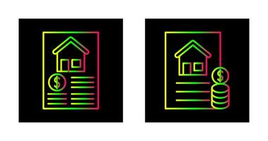 Document and Financial Icon vector