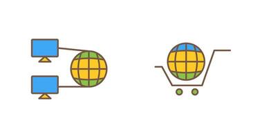 Internet Connectivity and Global Icon vector