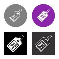 Tax Free Vector Icon