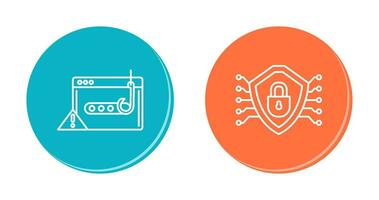 suplantación de identidad contraseña y seguridad icono vector