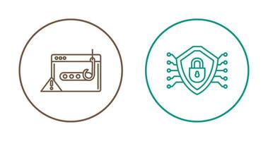 suplantación de identidad contraseña y seguridad icono vector