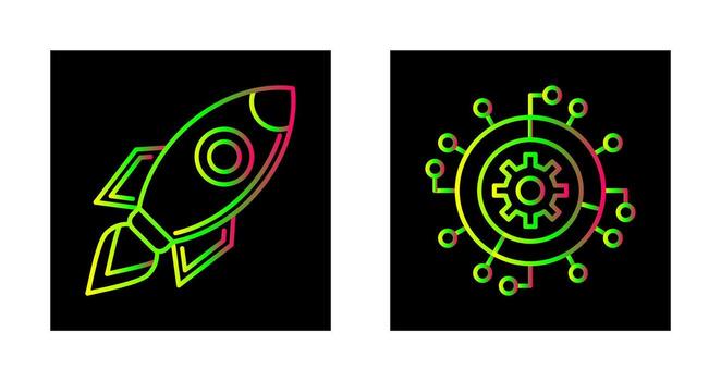 Launch and Progress Icon vector