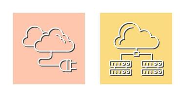 Cable and Server Icon vector