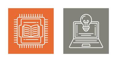 Cpu and Lamp Icon vector