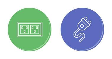 Socket and Plug Icon vector