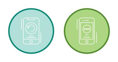 Restart and Remove Icon vector