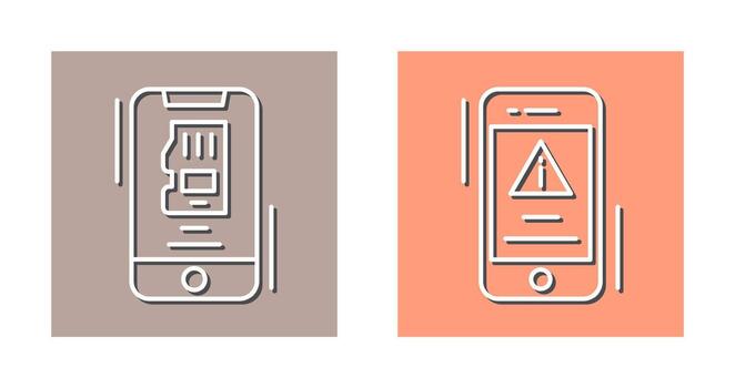 Memory and Error Icon vector