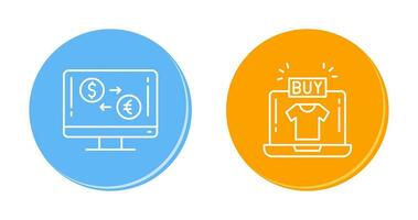 Currency Exchange and Buy Icon vector