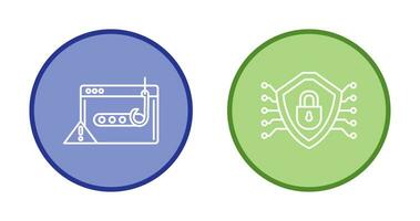 Phishing Password and Security Icon vector