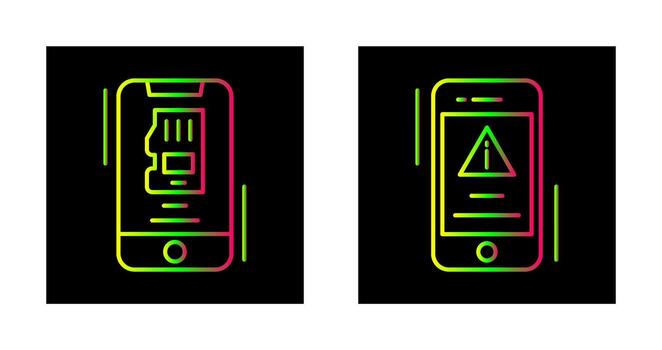 memoria y error icono vector