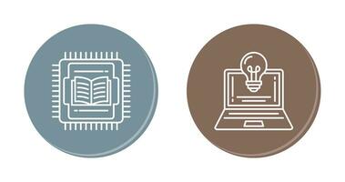 Cpu and Lamp Icon vector