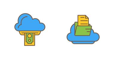 Cloud Computing and Cloud  Icon vector